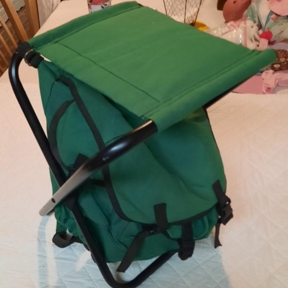 .Back Pack Folding Camping Stool (Vintage)